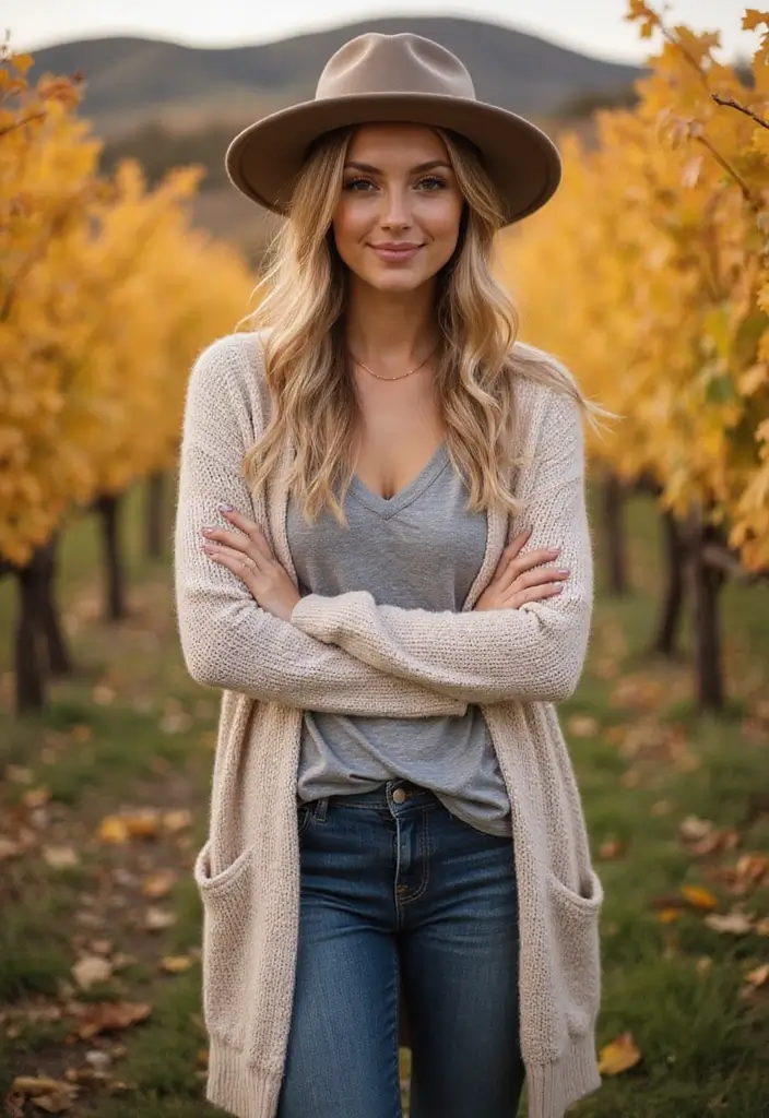 29 Winery Outfit Fall Looks That Will Upgrade Your Wardrobe - 4. Breezy Cardigans