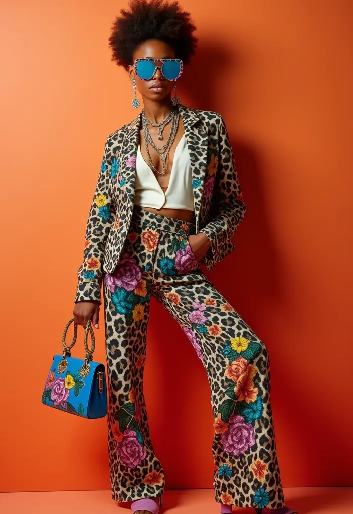 30 Bad Taste Outfit Looks That Will Upgrade Your Wardrobe - 1. The Clashing Print Explosion