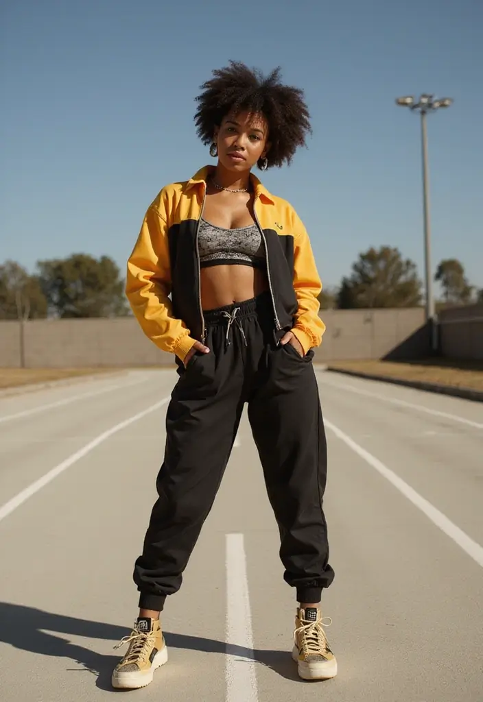 30 Bad Taste Outfit Looks That Will Upgrade Your Wardrobe - 13. The Vintage Sportswear Fusion