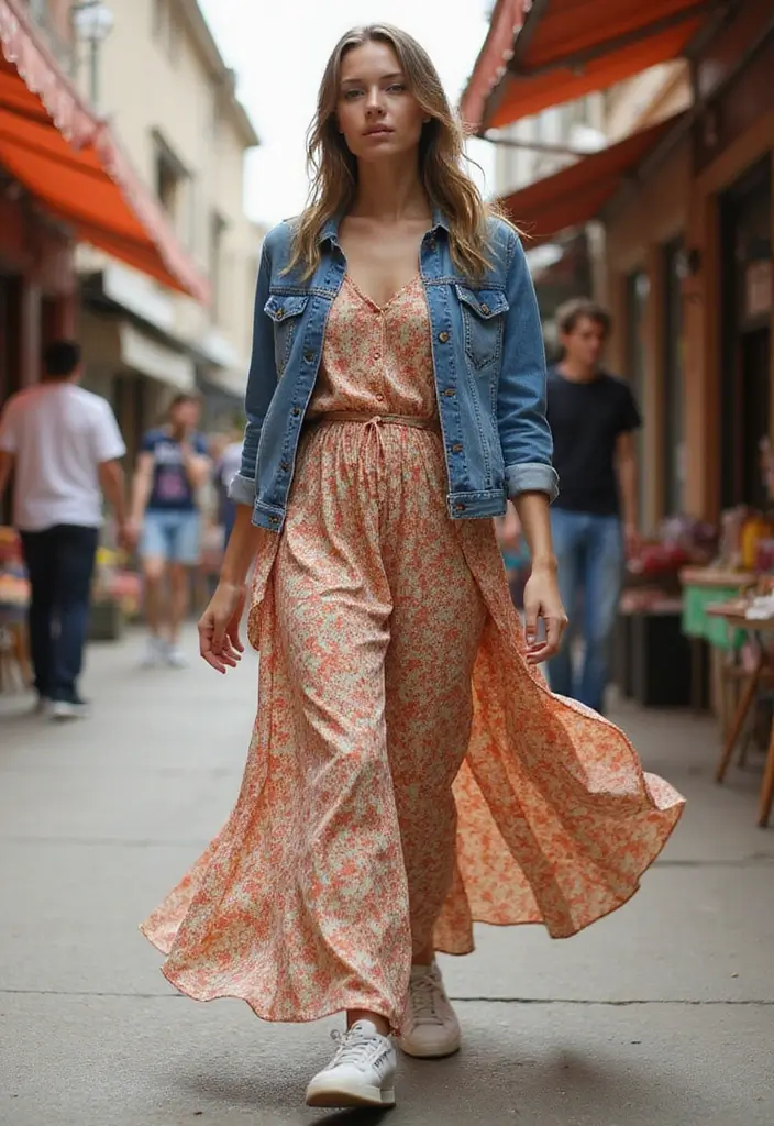 30 New Balance 1906r Outfit Looks That Will Upgrade Your Wardrobe - 5. Sporty Maxi Dress