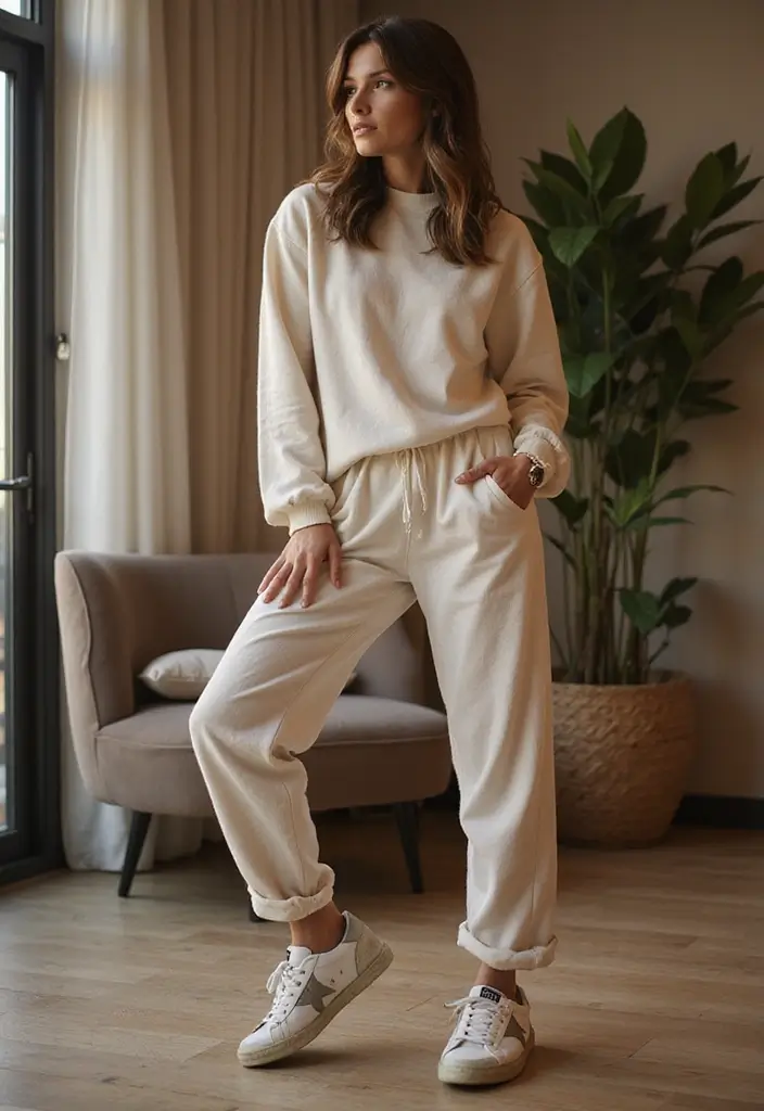 30 Trendy Golden Goose Outfit To Refresh Your Closet - 28. Comfortable Loungewear