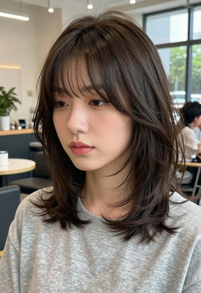 15 Sassy Hair Ideas for Older Women: Confident and Chic Cuts - 12. Trendy Curtain Bangs 1