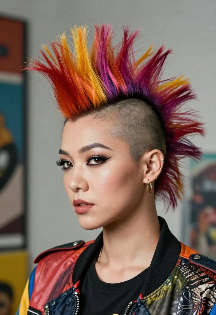 15 Sassy Hair Ideas for Older Women: Confident and Chic Cuts - 14. Funky Mohawk 1