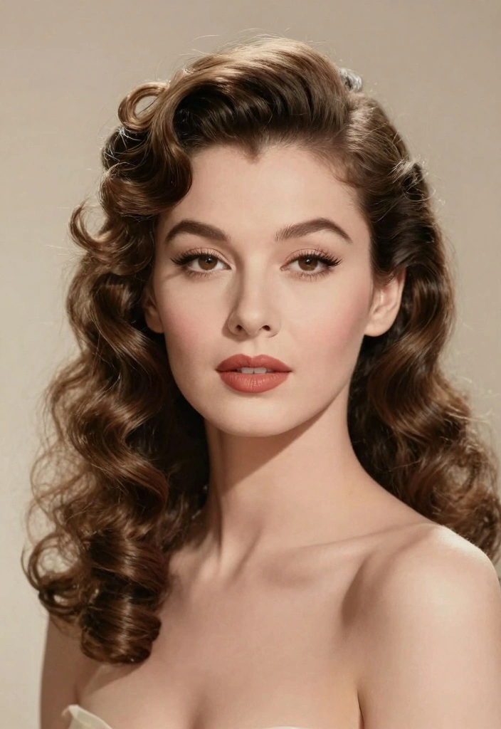 15 Short Hair Updo Ideas: Elegant Easy Style - 14. Glamorous Vintage Rolls 1