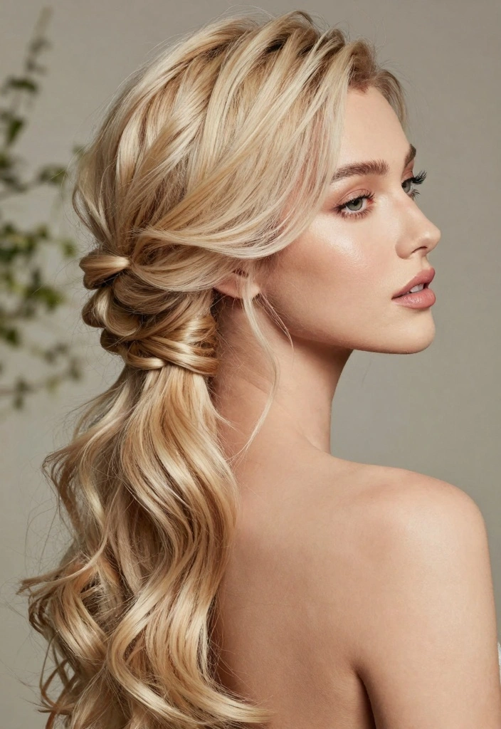 15 Short Hair Updo Ideas: Elegant Easy Style - 6. Twisted Half-Updo 1