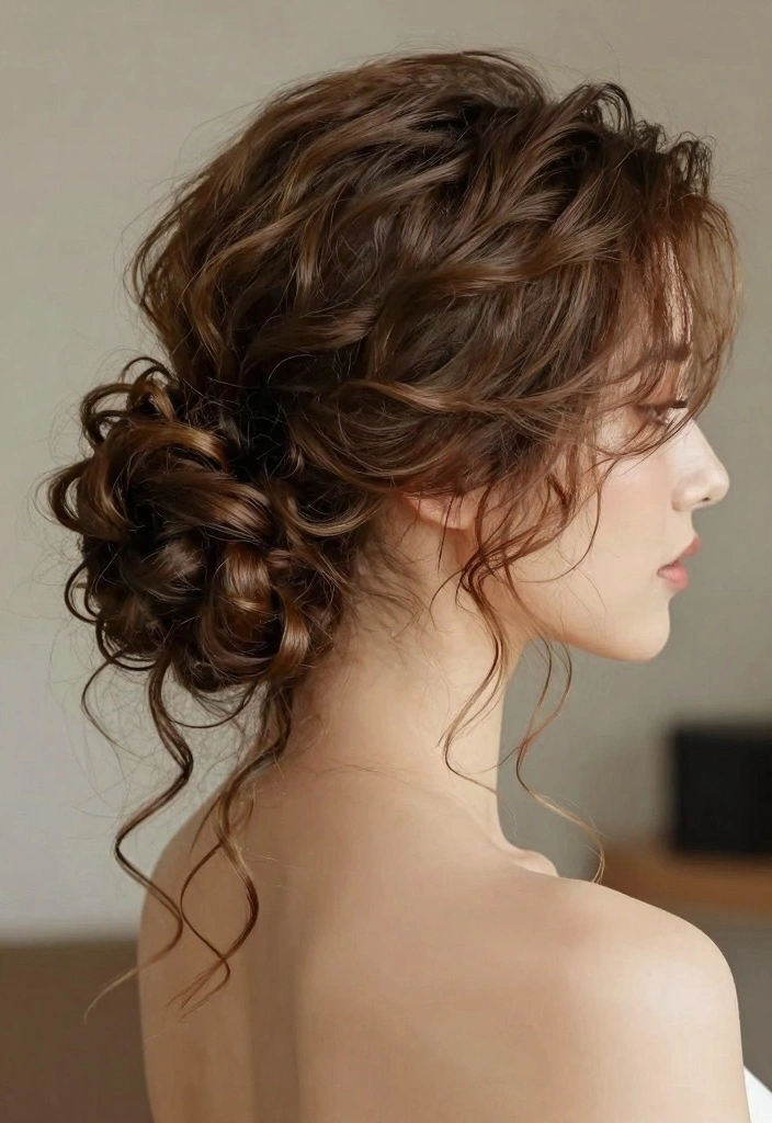 15 Short Hair Updo Ideas: Elegant Easy Style - 9. Side Swept Updo 1