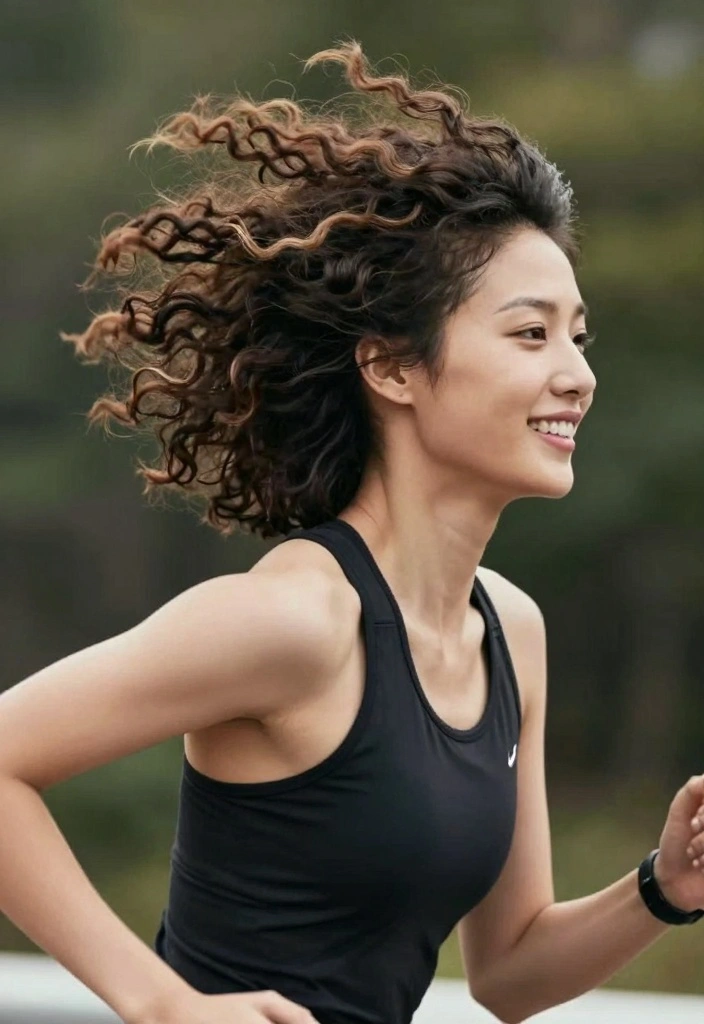 15 Short Hair Wolf Cut Ideas: Edgy Modern Style - 10. Curly Ponytail 1