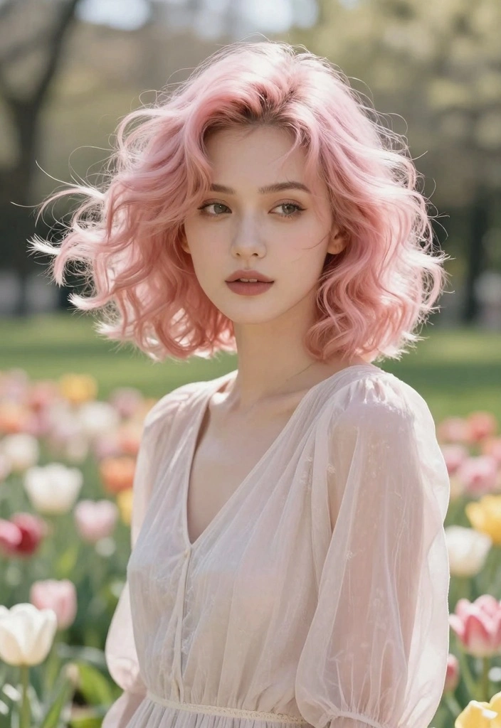 15 Short Hair Wolf Cut Ideas: Edgy Modern Style - 2. Soft Pastels 1