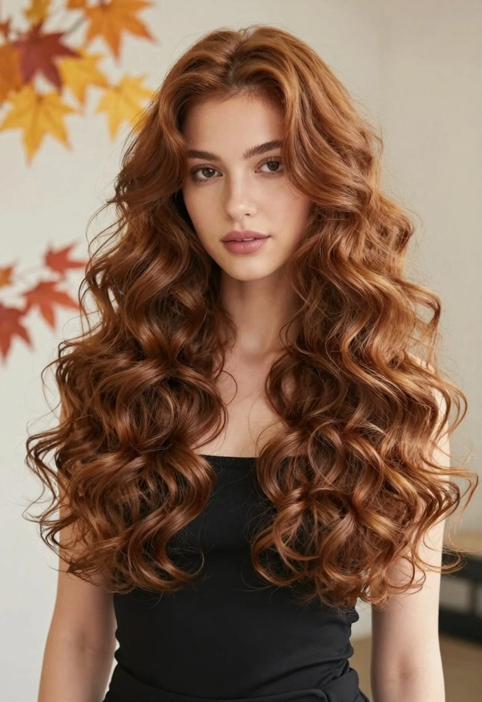 15 Soft Autumn Hair Color Ideas Gentle Earthy Palette - 1. Warm Chestnut Curls 1