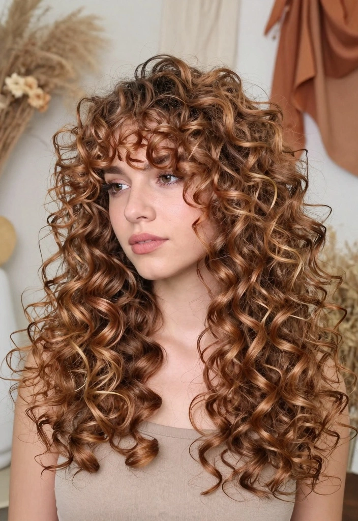 15 Soft Autumn Hair Color Ideas Gentle Earthy Palette - 10. Golden Copper Lowlights 1