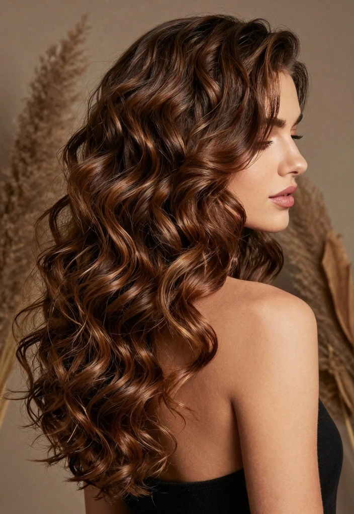 15 Soft Autumn Hair Color Ideas Gentle Earthy Palette - 12. Earthy Walnut Waves 1