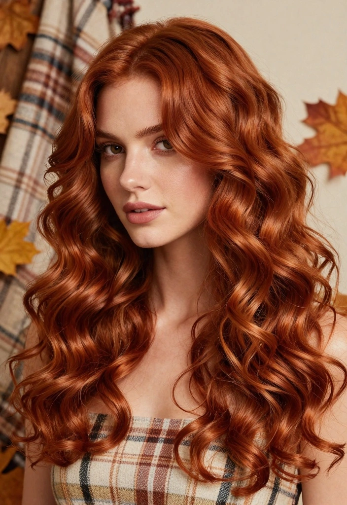 15 Soft Autumn Hair Color Ideas Gentle Earthy Palette - 3. Coppery Red Curls 1