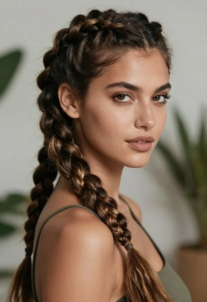 15 Viking Hairstyles Ideas: Braided Fierce Looks - 12. The Twisted Braid 1