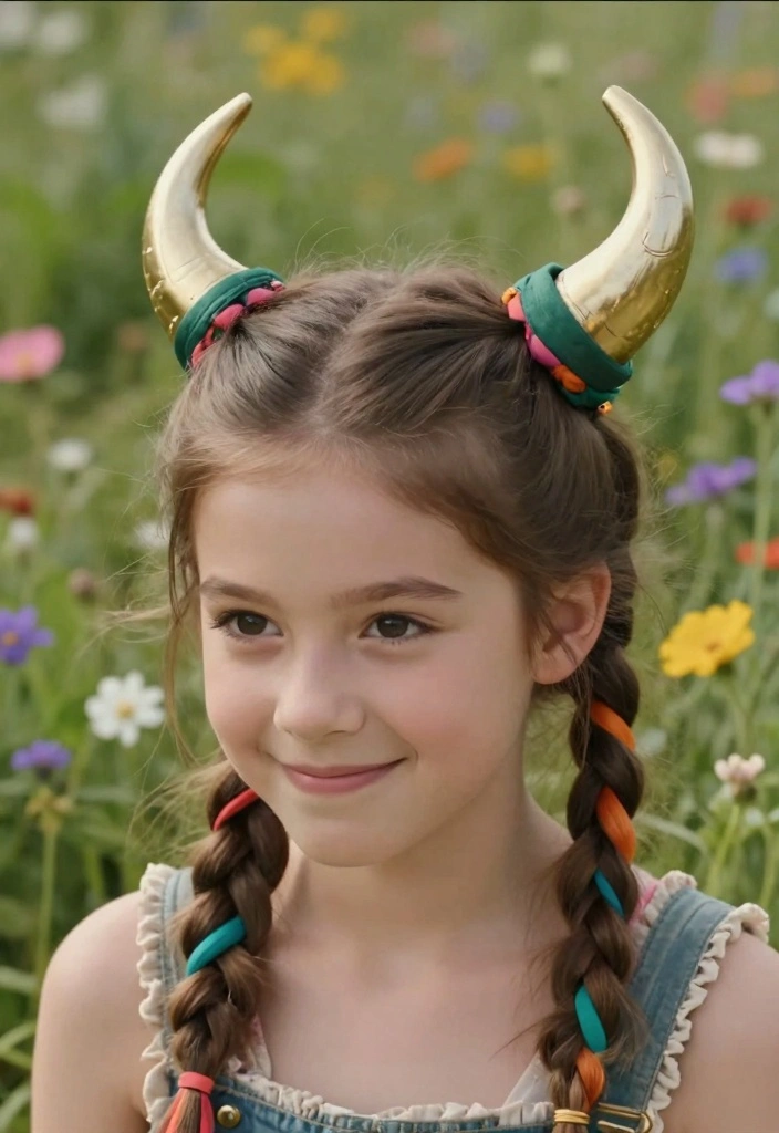 15 Viking Hairstyles Ideas: Braided Fierce Looks - 13. The Viking Pigtails 1