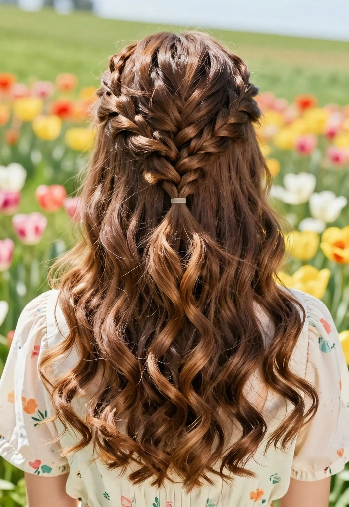 15 Viking Hairstyles Ideas: Braided Fierce Looks - 7. The Half-Up Braid 1