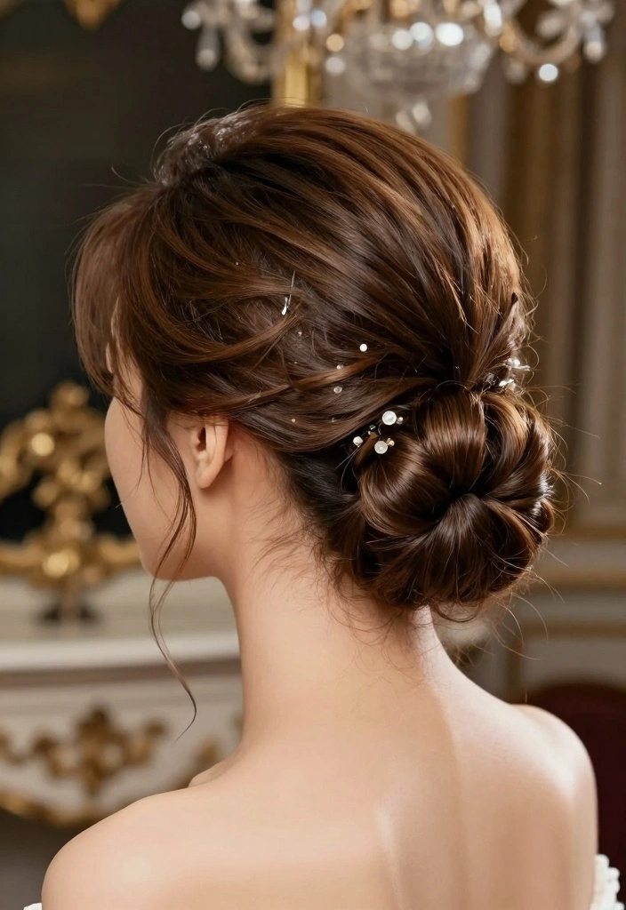 15 Wedding Guest Hairstyles for Short Hair Ideas Polished Chic - 11. Elegant French Twist 1