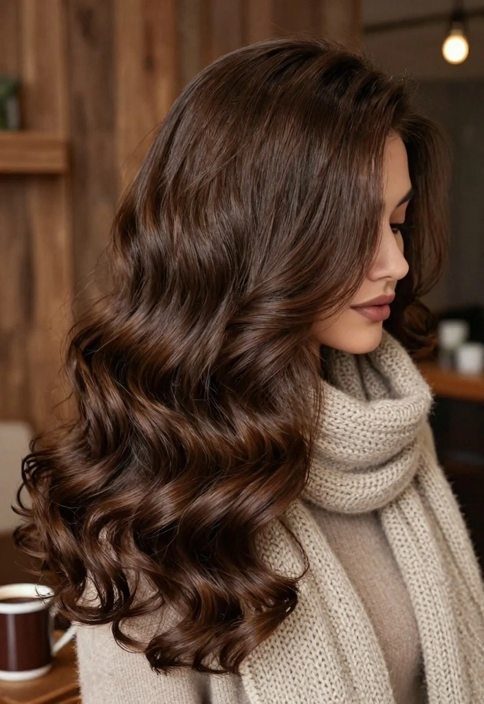 15 Winter Brown Hair Ideas: Deep Cozy Shades - 1. Rich Chocolate Brown 1
