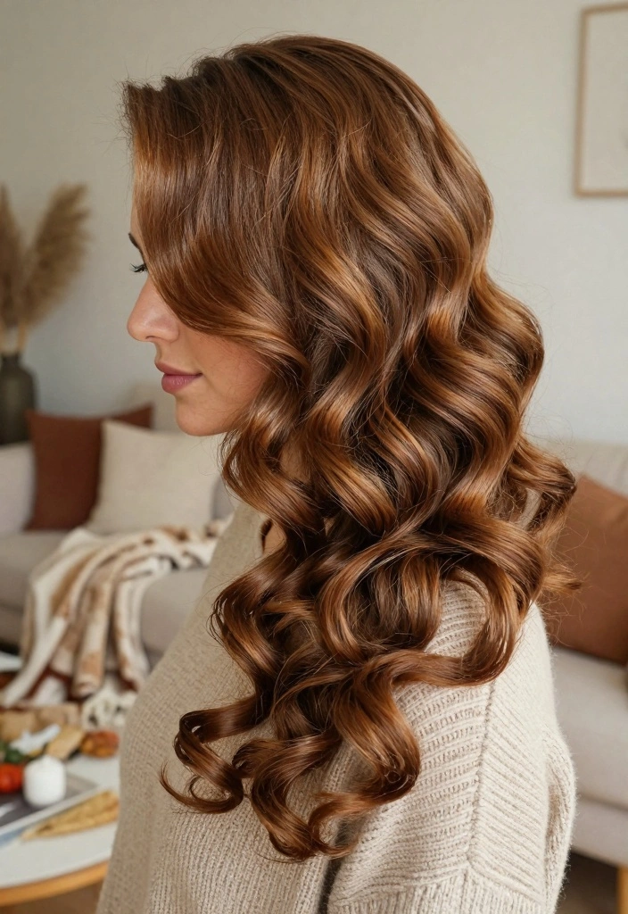 15 Winter Brown Hair Ideas: Deep Cozy Shades - 13. Honey Brown 1