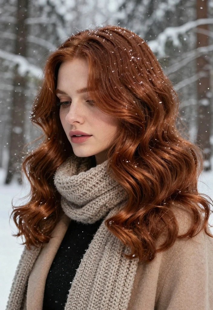 15 Winter Brown Hair Ideas: Deep Cozy Shades - 14. Ginger Brown 1