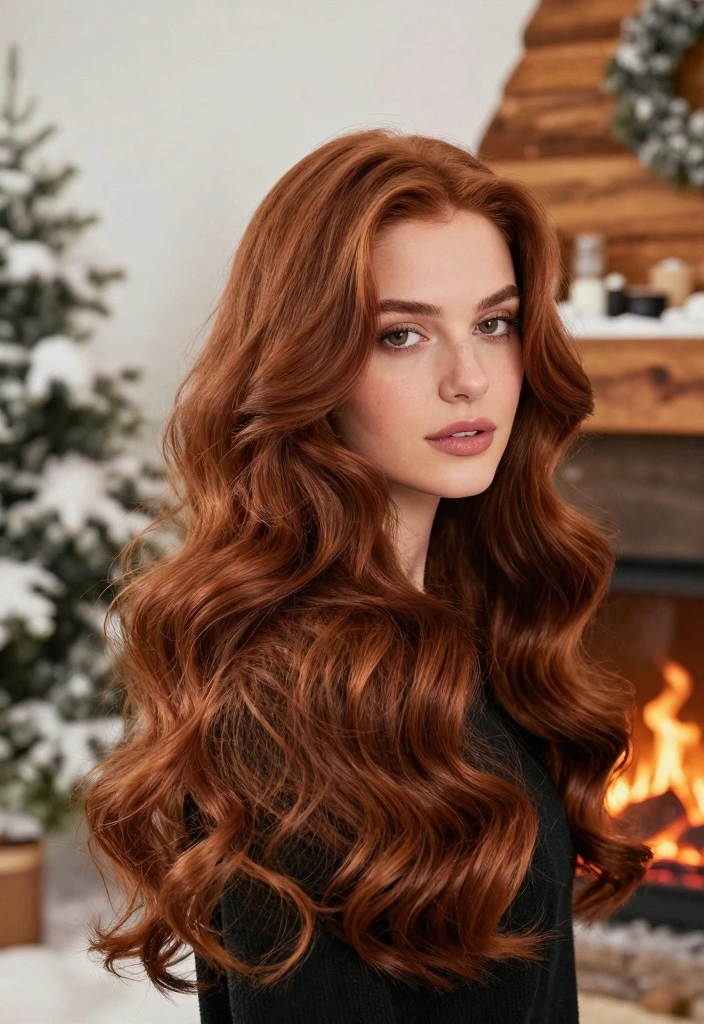 15 Winter Brown Hair Ideas: Deep Cozy Shades - 8. Dark Auburn 1