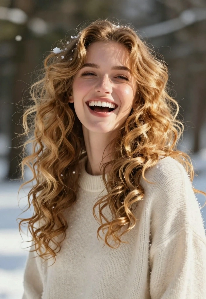 15 Winter Hair Color Ideas: Cool Weather Trends - 10. Warm Honey Blonde 1