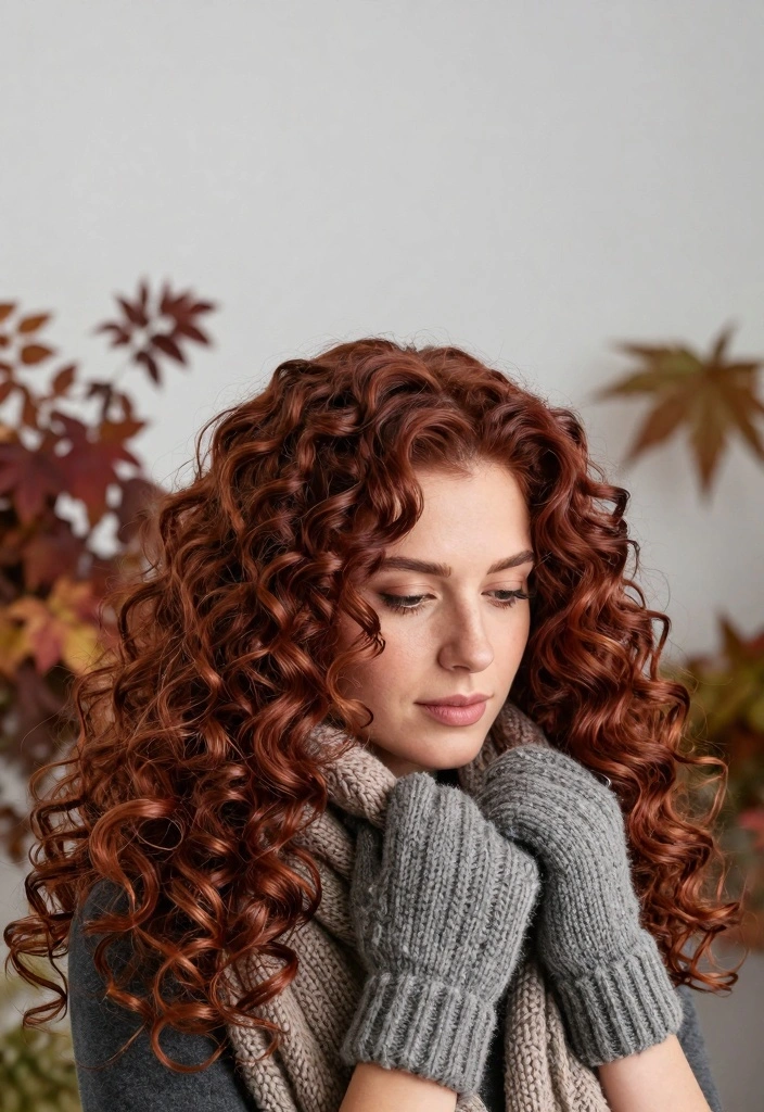 15 Winter Hair Color Ideas: Cool Weather Trends - 6. Deep Auburn 1