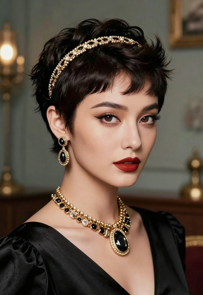 16 Short Hair Pixie Cuts Ideas: Bold Chic Looks for Women Over 40 - 10. Retro Pixie 1