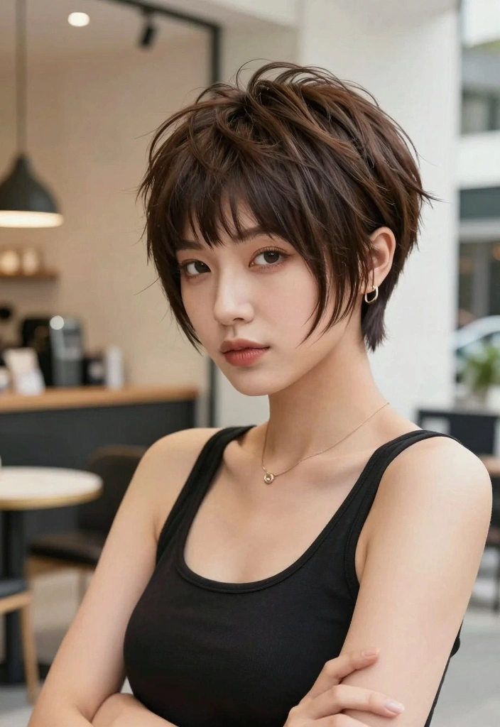 16 Short Hair Pixie Cuts Ideas: Bold Chic Looks for Women Over 40 - 11. Layered Pixie 1