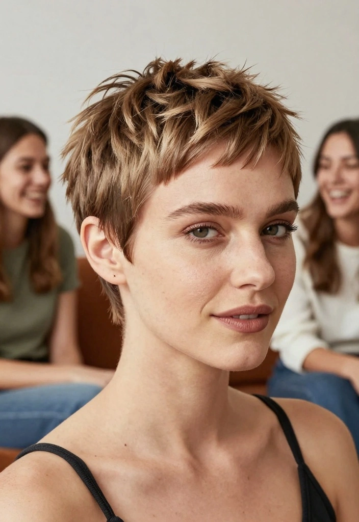 16 Short Hair Pixie Cuts Ideas: Bold Chic Looks for Women Over 40 - 13. Pixie with Side Swept Fringe 1