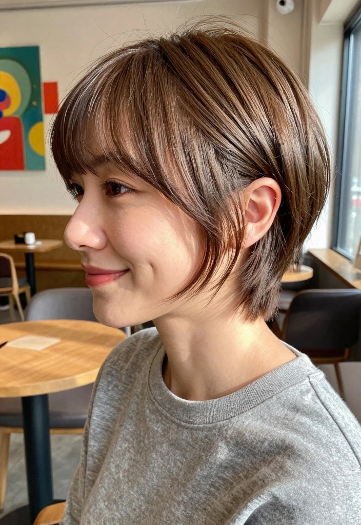 16 Short Hair Pixie Cuts Ideas: Bold Chic Looks for Women Over 40 - 4. Soft Pixie with Bangs 1