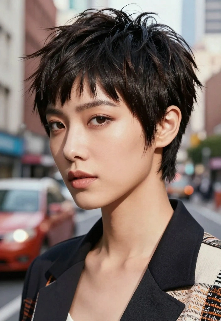 16 Short Hair Pixie Cuts Ideas: Bold Chic Looks for Women Over 40 - 5. Asymmetrical Pixie 1