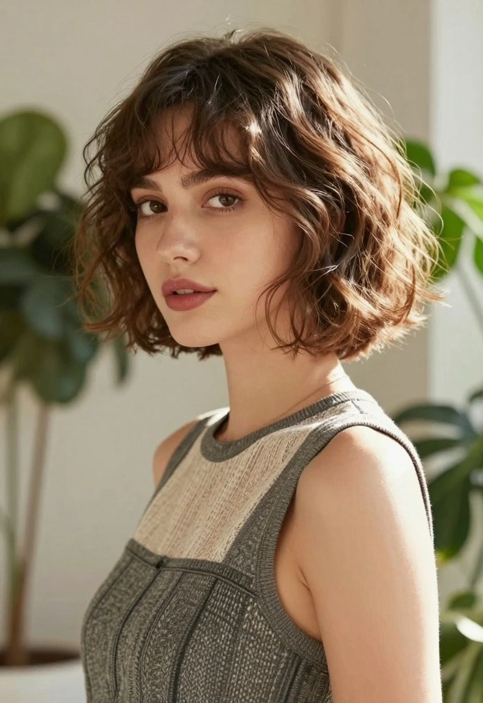 16 Short Hair With Layers Ideas for Texture and Movement - 1. Classic Textured Bob 1