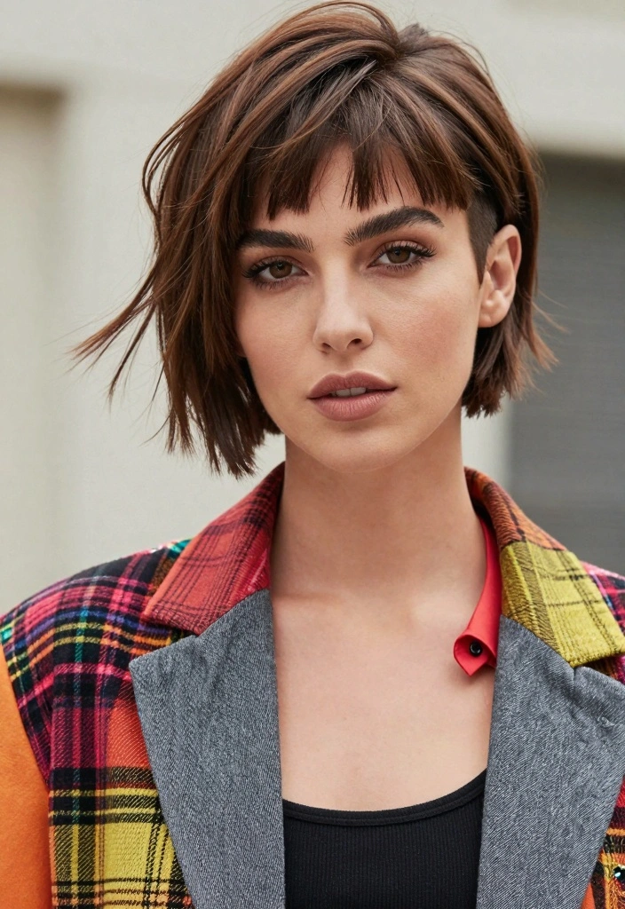 16 Short Hair With Layers Ideas for Texture and Movement - 16. Layered Short Hair with Undercut 1