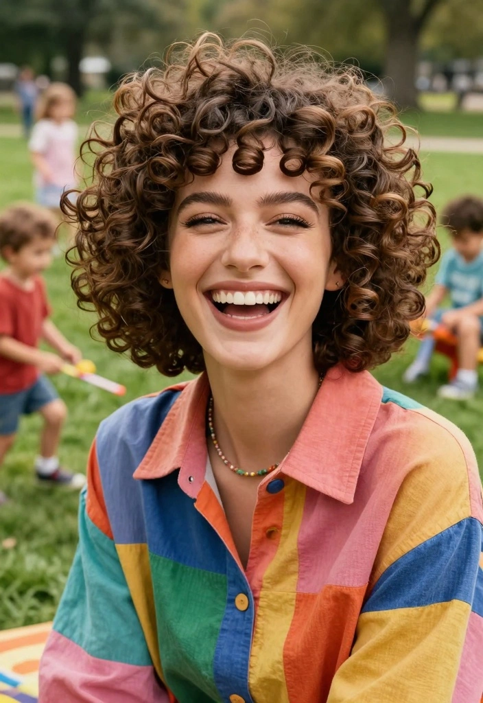 16 Short Wavy Hair Ideas: Soft Natural Texture for Busy Moms - 10. Cute Curly Bob 1