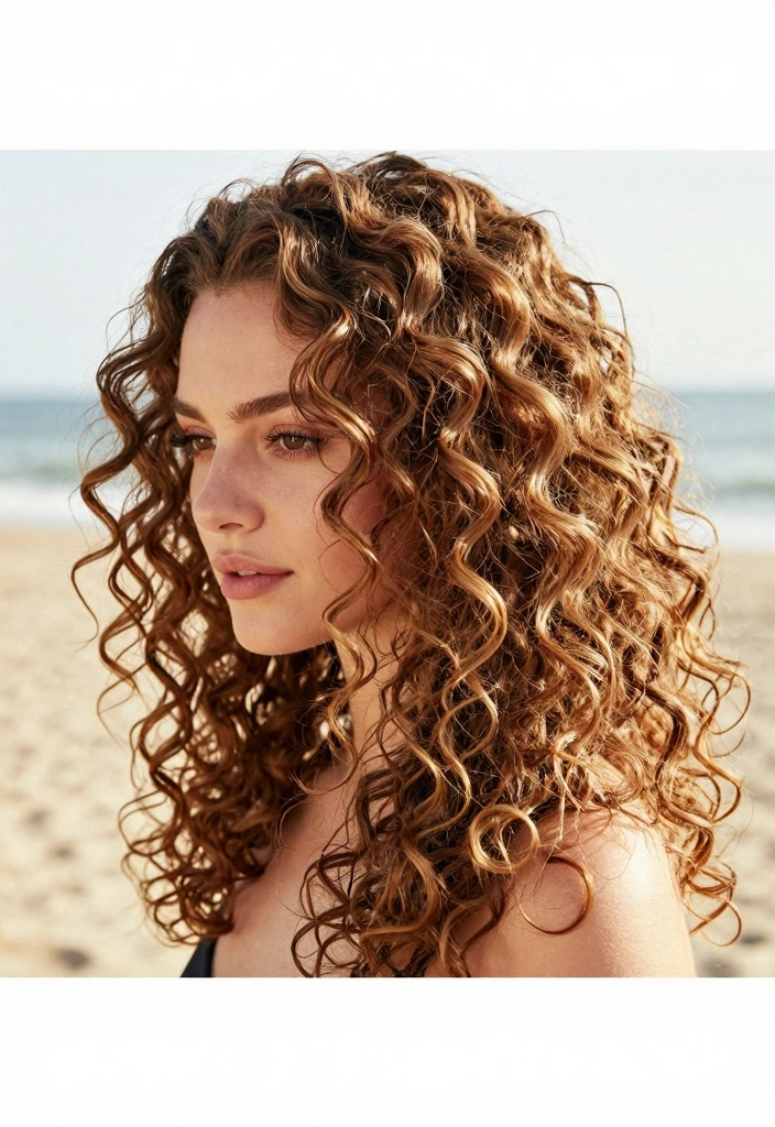16 Soft Autumn Hair Ideas in Muted Warm Shades for Curly Textures - 7. Sandy Brown Waves 1