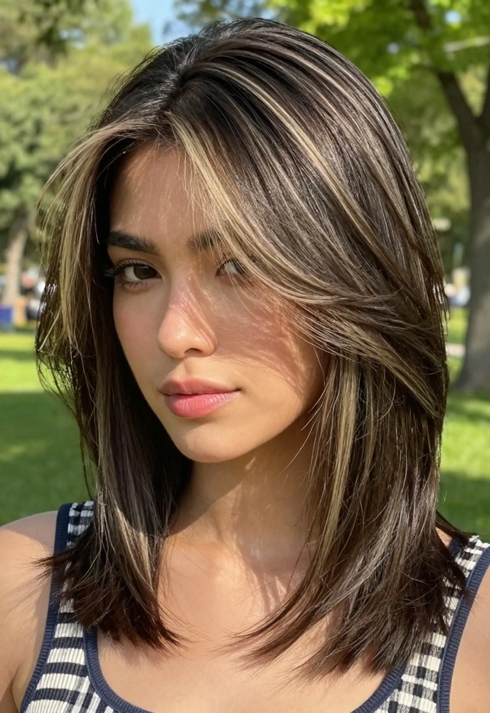 16 Vanilla Blonde Hair Ideas for a Creamy Soft Glow This Summer - 4. Vanilla Highlights on Darker Base 1