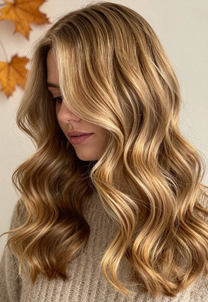 16 Warm Autumn Hair Color Ideas: Golden Cozy Shades - 1. Golden Honey Blonde 1