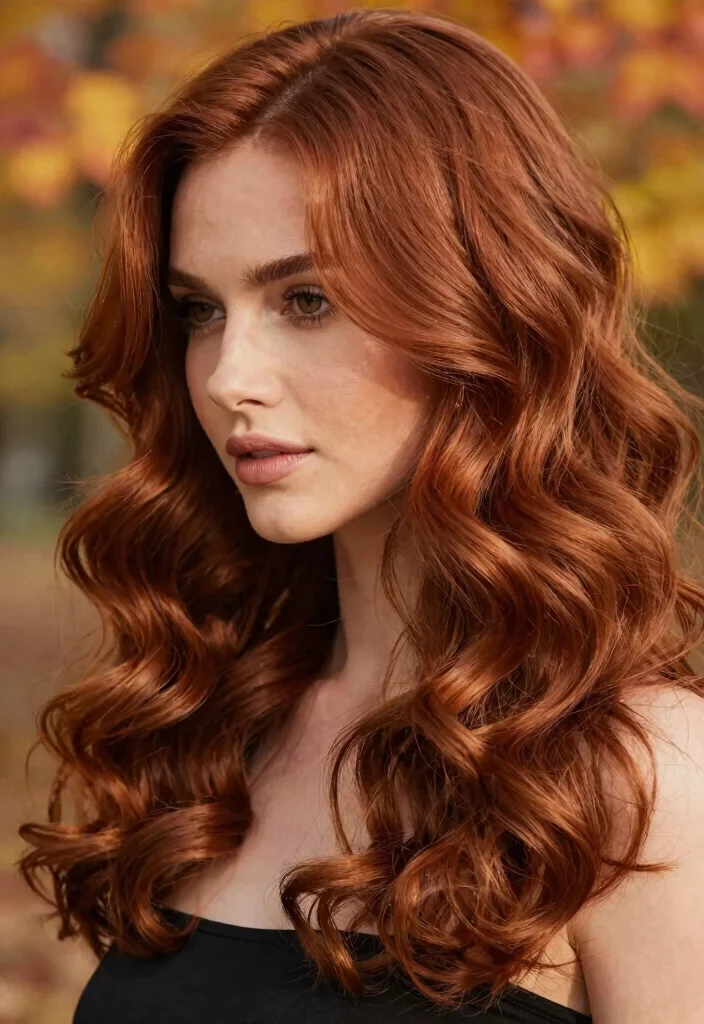 16 Warm Autumn Hair Color Ideas: Golden Cozy Shades - 11. Copper Chestnut 1