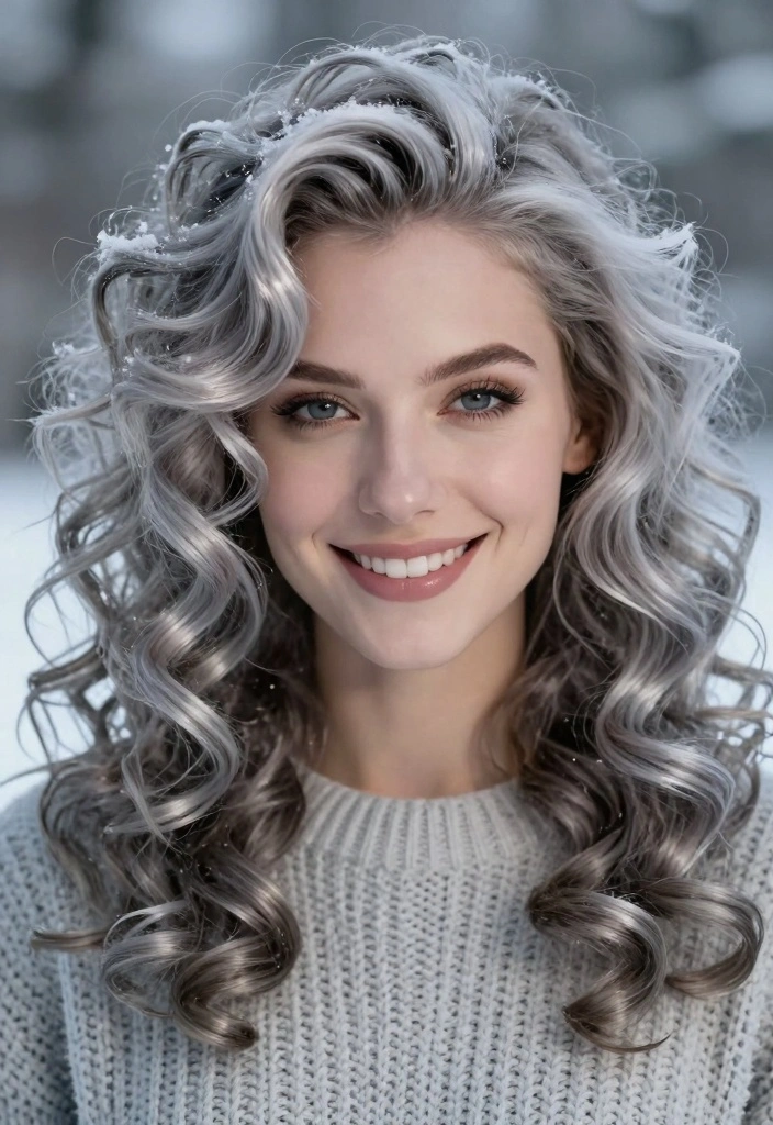 16 Winter Blonde Hair Ideas: Cool Icy Tones - 1. Frosty Platinum Curls 1
