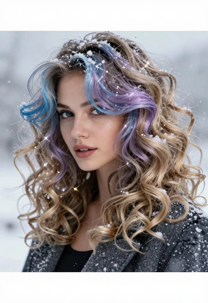 16 Winter Blonde Hair Ideas: Cool Icy Tones - 14. Whimsical Icy Highlights 1