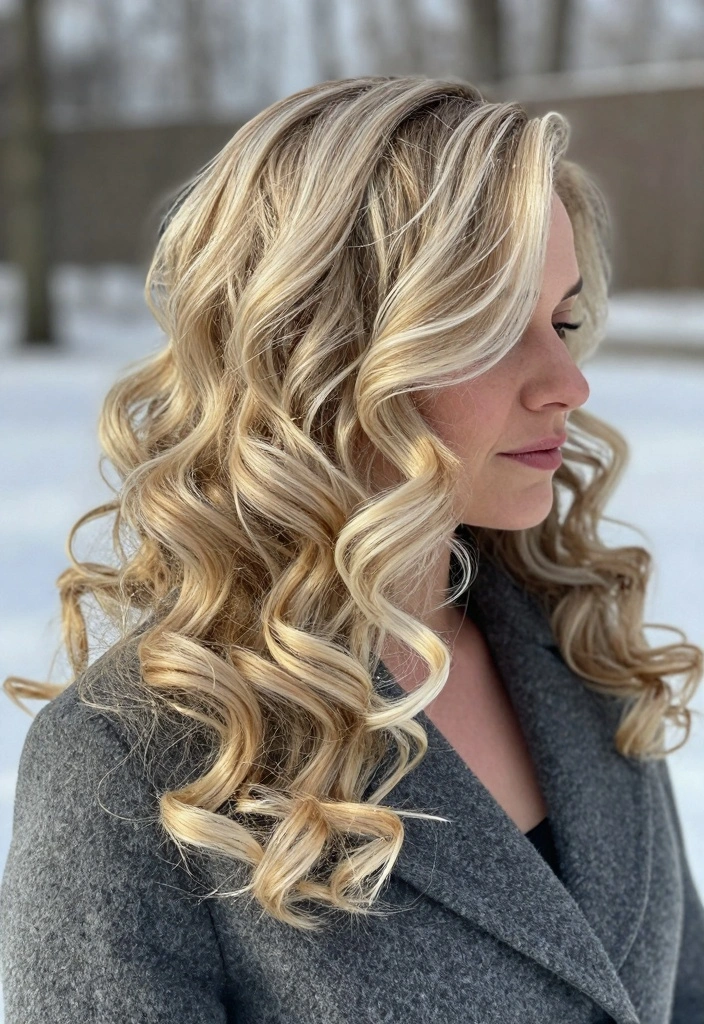 16 Winter Blonde Hair Ideas: Cool Icy Tones - 2. Creamy Blonde with Highlights 1