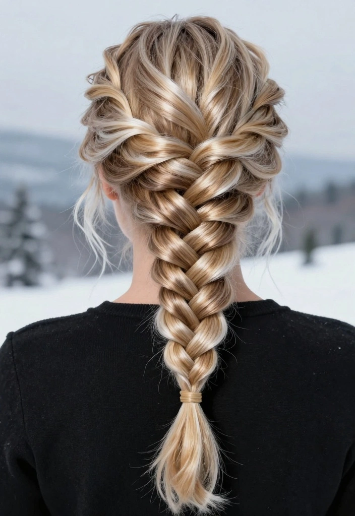 16 Winter Blonde Hair Ideas: Cool Icy Tones - 5. Icy Blonde Braids 1