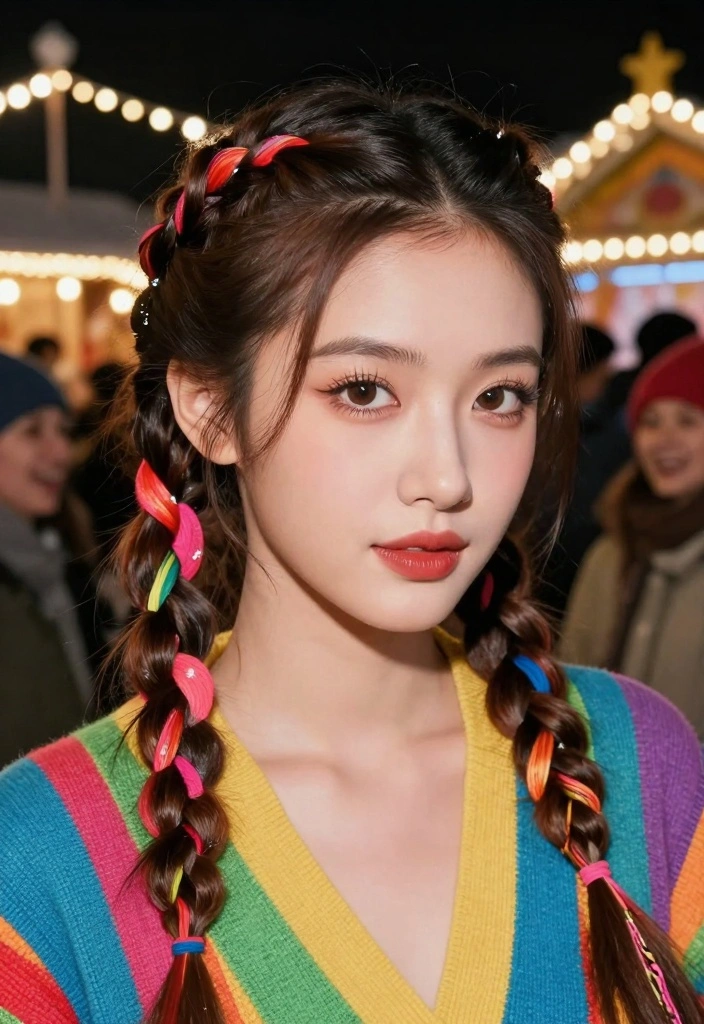 16 Winter Hair Braid Ideas: Cozy Chic Styles - 14. Braid and Twist Combo 1