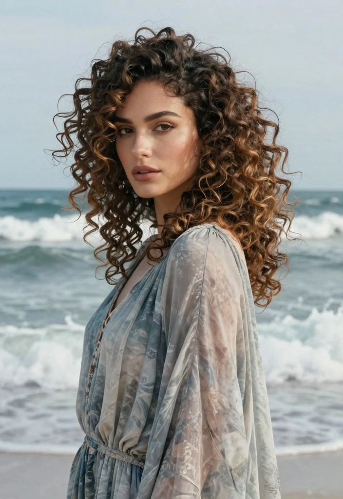 16 Winter Short Hair Ideas: Sleek Cozy Cuts for Curly Textures - 12. The Curly Mermaid Cut 1