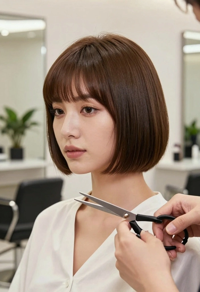 17 Short Brown Hair Ideas for a Clean Modern Look - 1. The Classic Bob 1