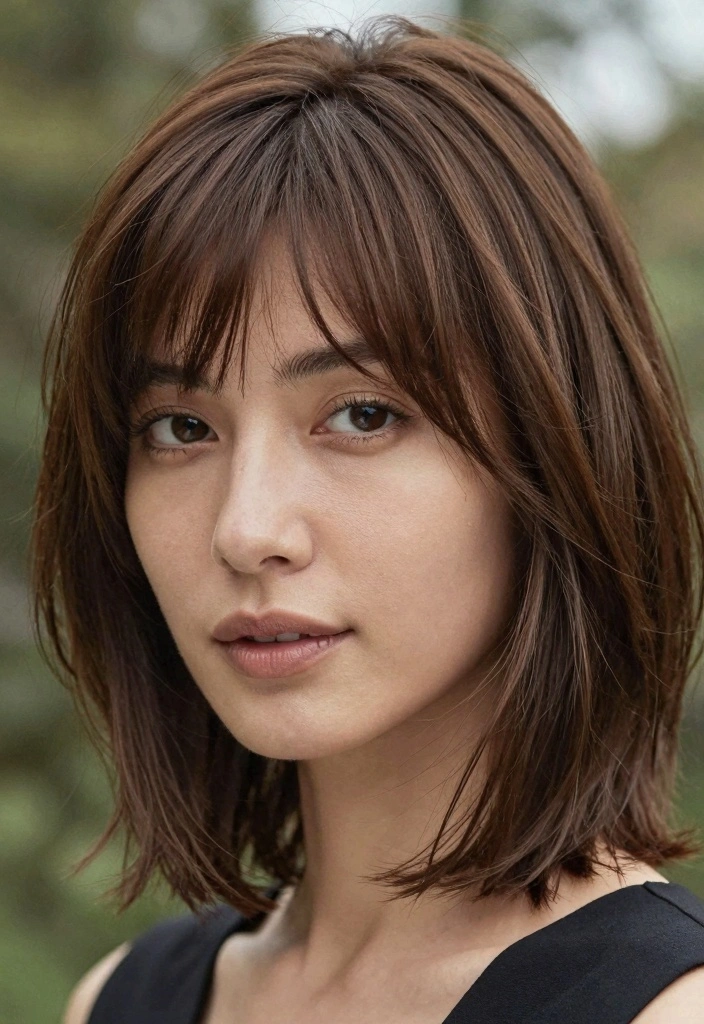 17 Short Brown Hair Ideas for a Clean Modern Look - 17. Short Hair with Face-Framing Layers 1