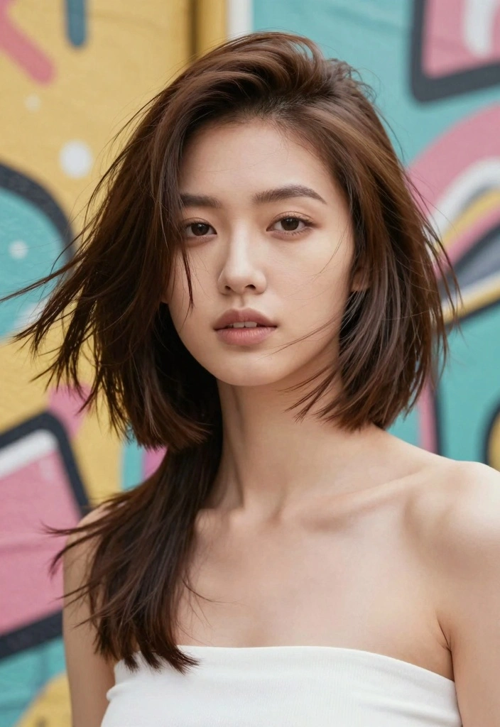 17 Short Brown Hair Ideas for a Clean Modern Look - 6. Choppy Layered Cut 1