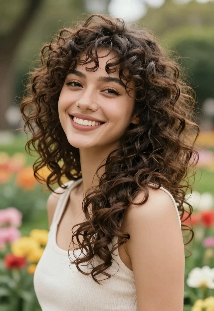 17 Short Brown Hair Ideas for a Clean Modern Look - 9. Curly Bob 1