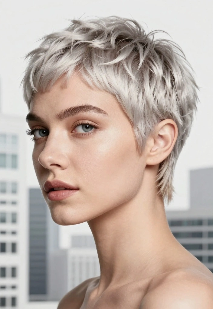 17 Silver Blonde Hair Ideas Cool Luminous Tone - 10. Silver Blonde Pixie Cut 1