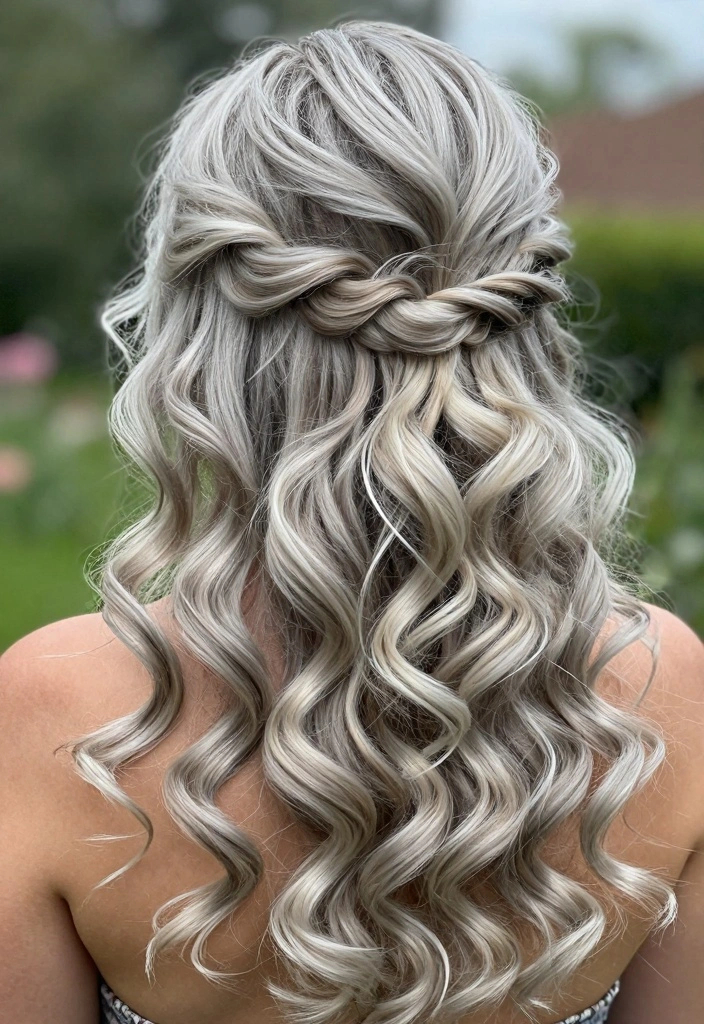 17 Silver Blonde Hair Ideas Cool Luminous Tone - 17. Elegant Silver Blonde Hair Down 1